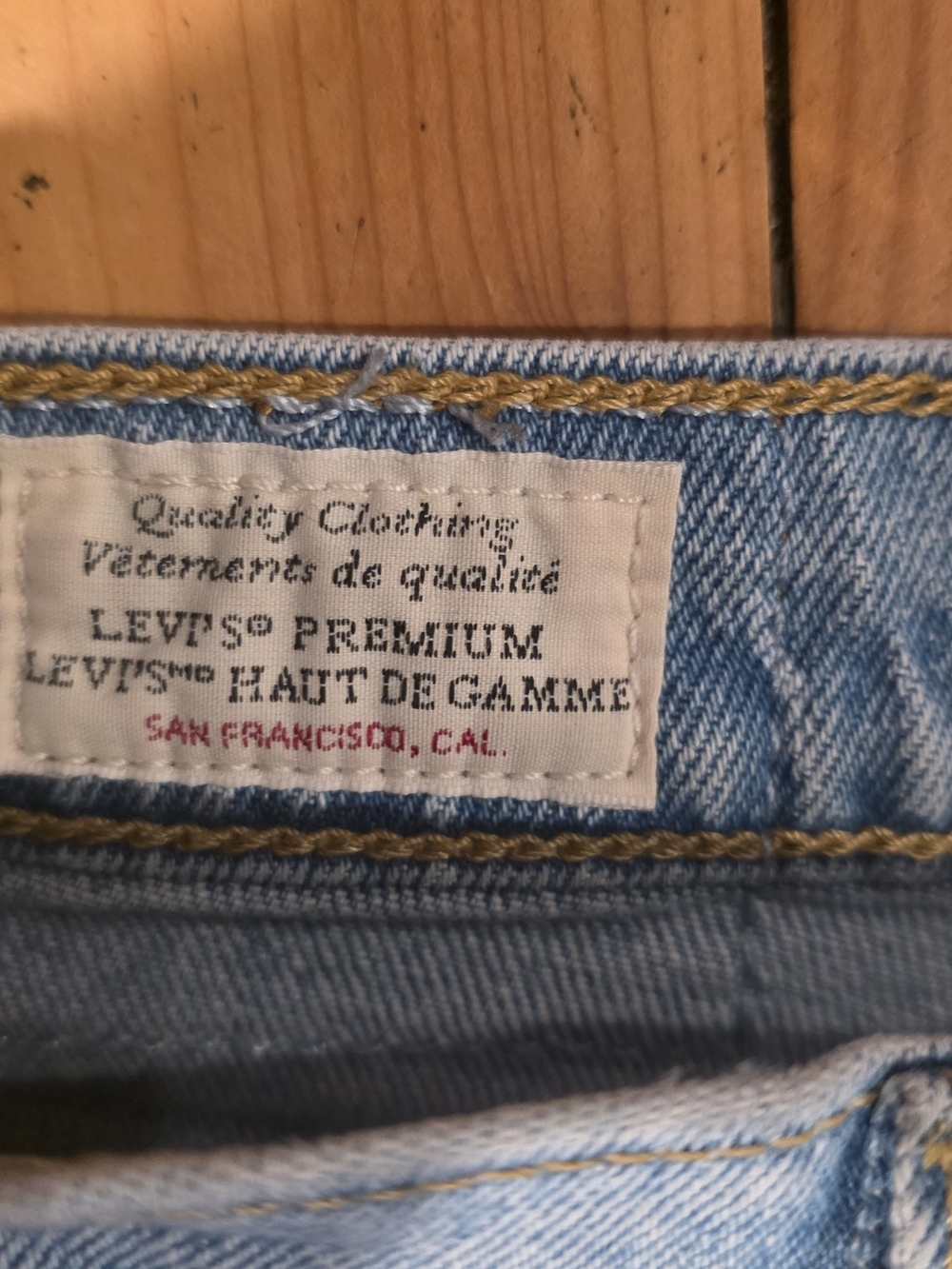 Levi's Light Blue Straight-Leg Jeans - Picture 3 of 5